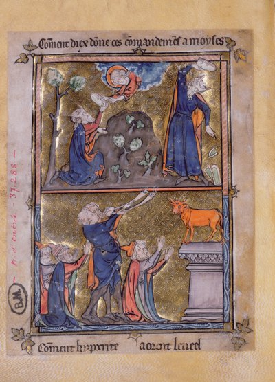 Moïse sur le mont Sinaï et Moïse et le veau d