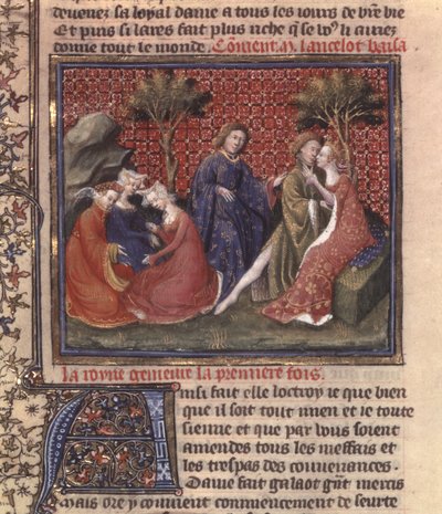 Ms Fr 118 fol. 219v page de La quête du Saint Graal et la mort d