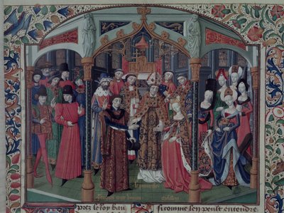 La reine Mélisande de Jérusalem épousant Foulques V d