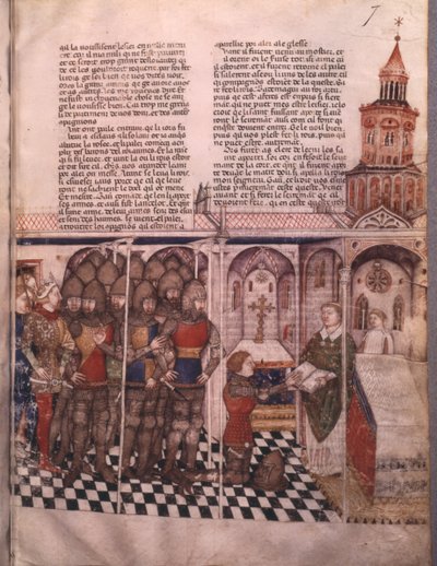 Ms Fr 343 fol. 7 La quête du Saint Graal et la mort d