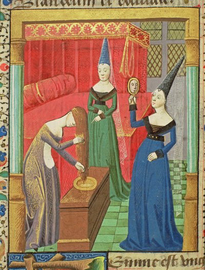 Vanités Féminines, de La Chute des Princes, par Giovanni Boccaccio - French School