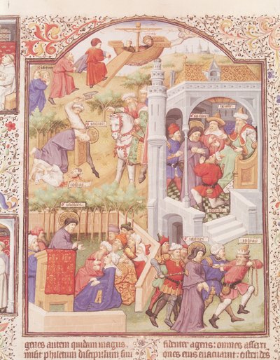 Scènes de la vie de Saint Jacques le Majeur, du Bréviaire du Duc de Bedford, c.1424-35 - French School