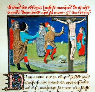 Ms fr.6275 Jésus est moqué sur la croix, de 
