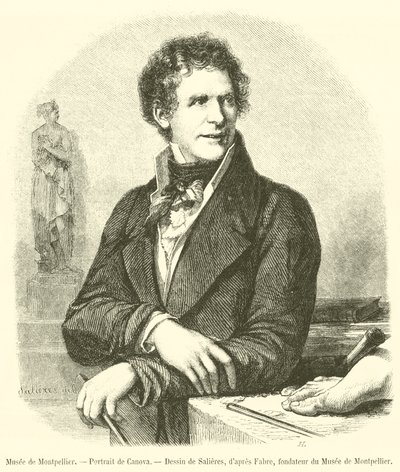 Musée de Montpellier, Portrait de Canova - French School