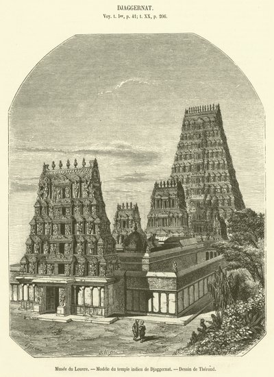 Musée du Louvre, Modèle du temple indien de Djaggernat - French School