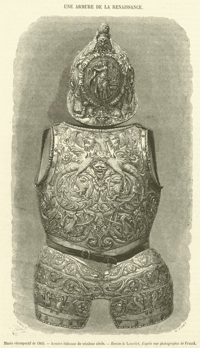 Musée rétrospectif de 1865, Armure italienne du seizième siècle (gravure) - French School