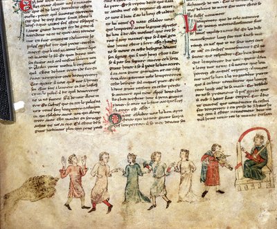 Musique et danse à la cour du roi Arthur (en sa présence) - French School