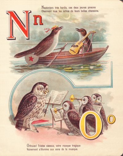 N O : Rossignol, navigation, hibou, orchestre - French School
