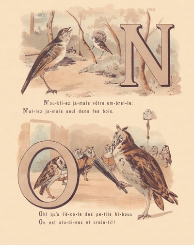 Nightingale, nuptial, hibou, orthographe - French School