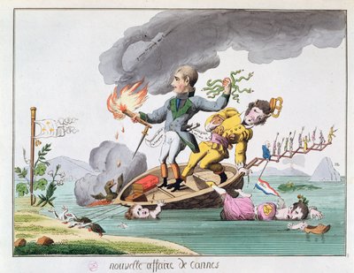 Napoléon Bonaparte (1769-1821) débarquant près de Cannes à son retour d