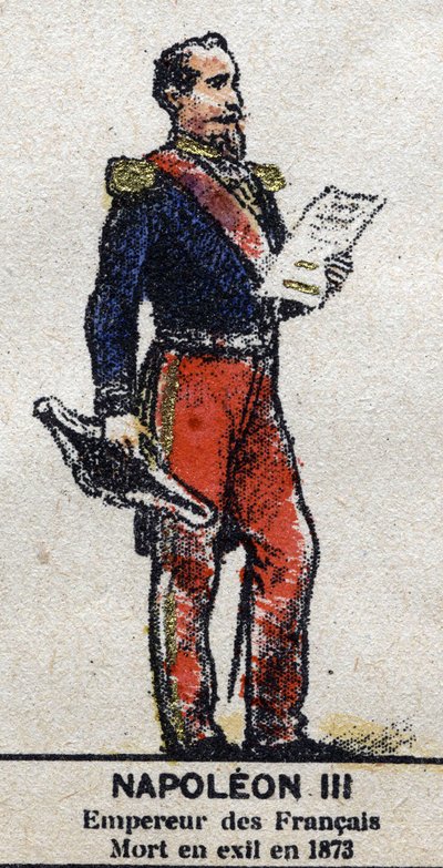 Napoléon III (1808-1873), empereur des Français. Dans « Galerie des rois et reines de France et personnages illustres de 1643 à 1895 » image d