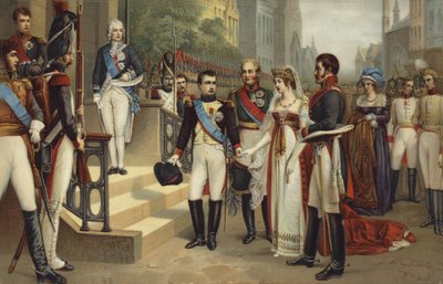 Napoléon I et la Reine de Prusse - French School