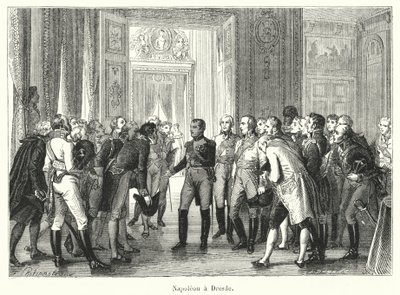 Napoléon à Dresde - French School