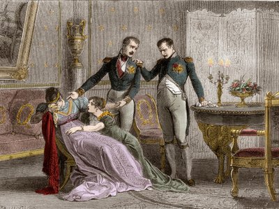 Napoléon annonce à Joséphine le jour prévu pour la signature des papiers de divorce - French School