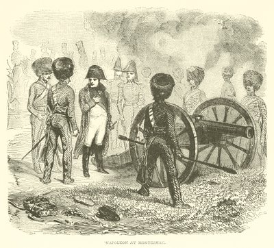 Napoléon à Montereau (gravure) - French School