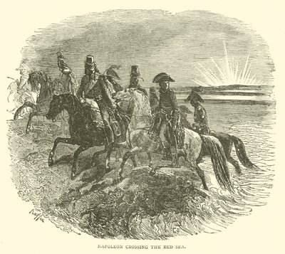 Napoléon traversant la Mer Rouge - French School