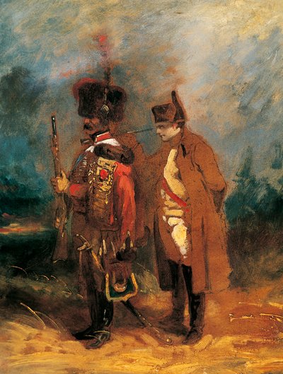 Napoléon pendant la Défense de la France en 1814 - French School