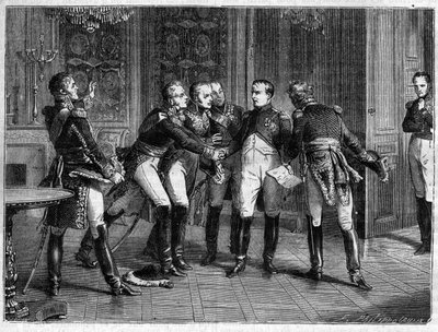 Napoléon annonce à ses maréchaux sa décision d
