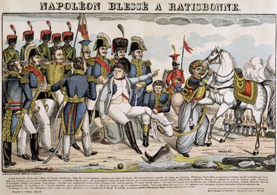 Napoléon blessé à Ratisbonne - image d