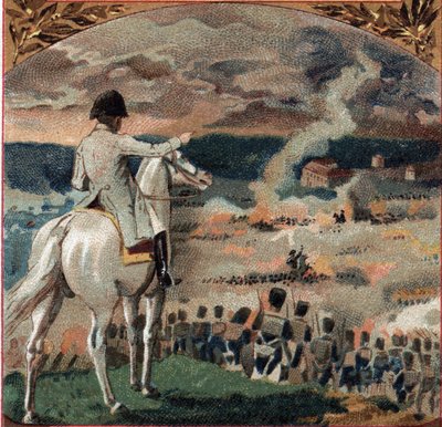 Guerres napoléoniennes : Napoléon Ier observant la bataille de Brienne-le-Château le 29 janvier 1814 pendant la campagne de France. L