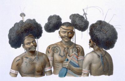 Indigènes de Nouvelle-Guinée, 1826 - French School