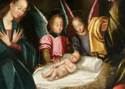 Nativité, (détail). Triptyque d