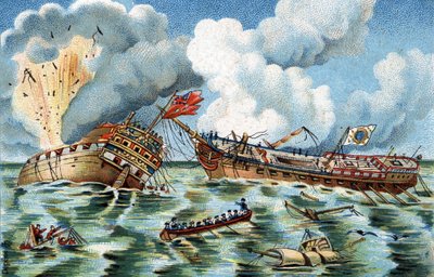Combat naval entre la « Surveillante » et le « Québec », le 6 octobre 1779 non loin d
