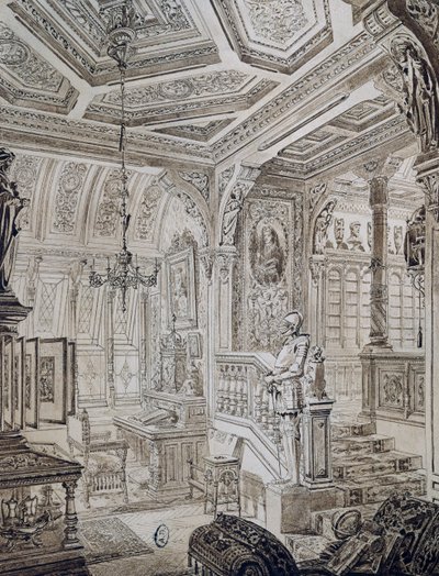 Étude de style néo-Renaissance par C Gosse - French School