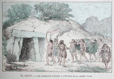 Rite funéraire néolithique, illustration de 