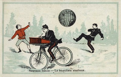 Nouveau siècle - le cycliste studieux - French School