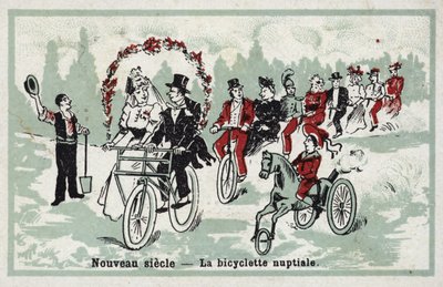 Nouveau siècle - le vélo de mariage - French School