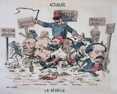 Actualités : La débâcle : Vermorel, Arnould, Pyat, Assi, Vallès, Delescluze et Gournet à la fin de la Commune - French School