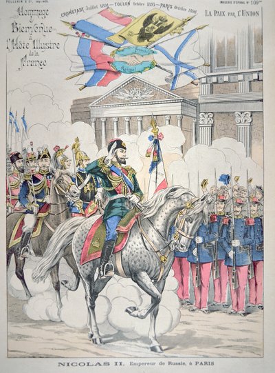 Nicolas II visite Paris en octobre 1896 - French School