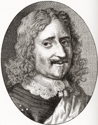 Nicolas V de Neufville de Villeroy, 1er duc de Villeroy, 1598-1685. Noble français et maréchal de France. De Les Heures Libres publié en 1908 - French School
