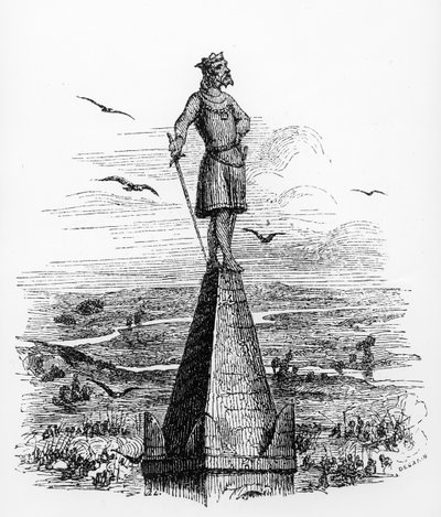 Nominoë, premier duc de Bretagne, illustration de La Bretagne Ancienne et Moderne par Pitre Chevalier, c.1840 - French School