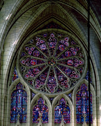 Rosace du transept nord - French School