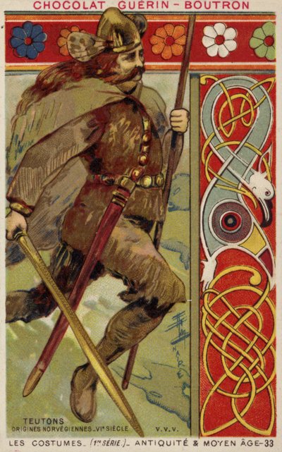 Costume viking norvégien, 6e siècle - French School
