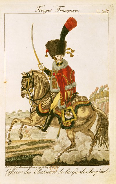 Officier des Hussards de la Garde Impériale pendant le Premier Empire - French School