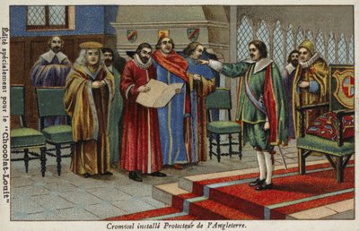 Oliver Cromwell nommé Lord Protecteur du Commonwealth, 1653 - French School