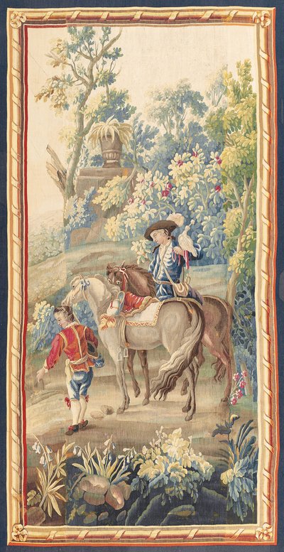 Une des deux tapisseries pastorales Louis XVI, Aubusson, vers 1775 - French School