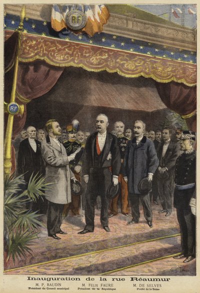 Ouverture de la rue Réaumur, Paris, 1897 - French School