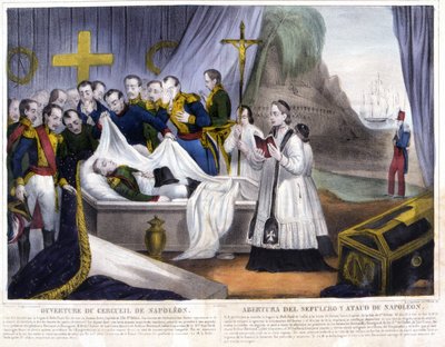Ouverture du cercueil de Napoléon sur l