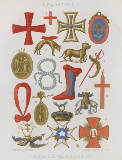 Ordres de chevaliers - French School