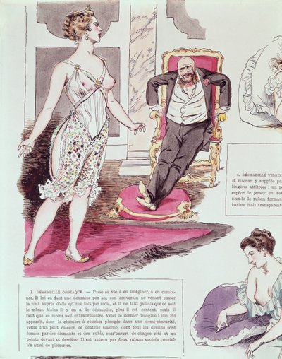 Négligé orgiaque, illustration de La Vie Parisienne, c.1870-80 - French School