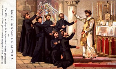 Origine de la Société de Jésus approuvée par le Pape Paul III le 27 décembre - French School