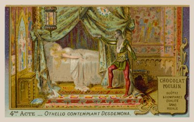 Othello contemplant Desdémone - French School