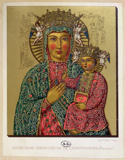 Notre-Dame de Czestochowa, fin du XIXe siècle - French School