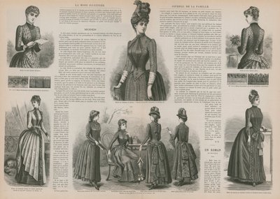 Page de La Mode Illustrée - French School