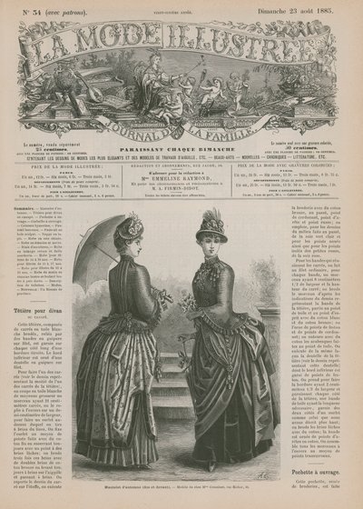 Page de La Mode Illustrée - French School