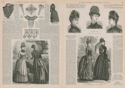 Page de La Mode Illustrée - French School